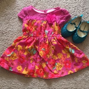 Oshkosh Floral Dress with FREE Old Navy Shoes
